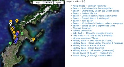 Google Mashup Map of Okinawa Japan